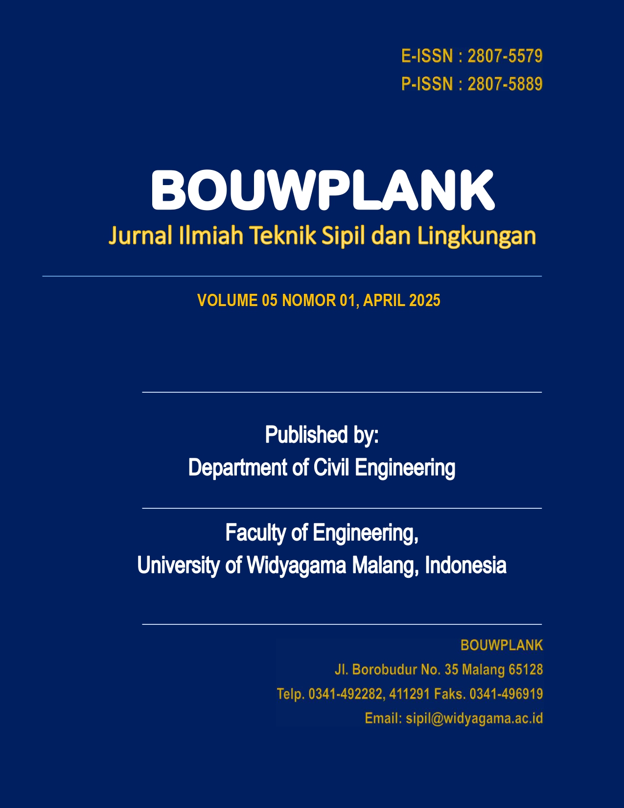 Bouwplank Vol 5 No 1, April 2025