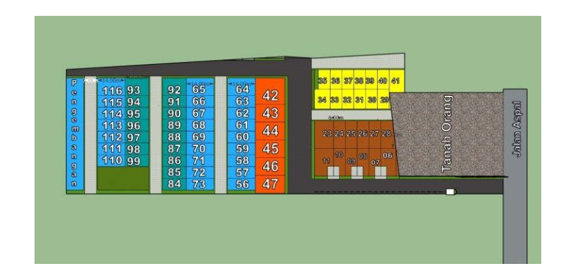 Gambar 2. Denah site plan 