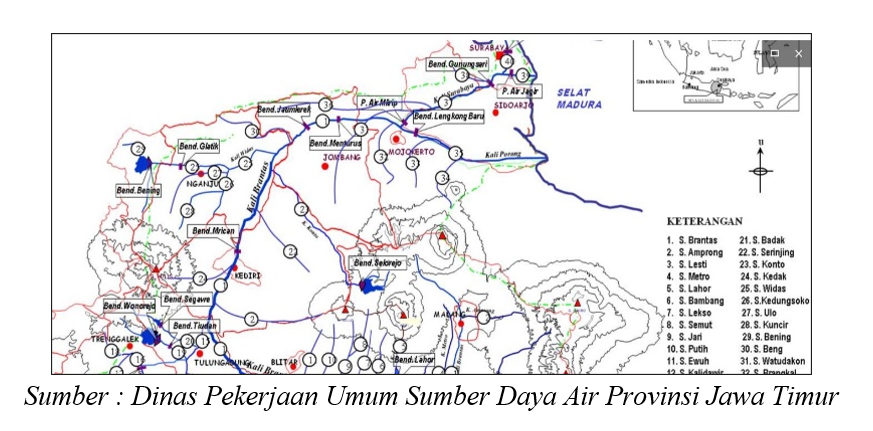 Gambar 1. Peta Daerah Irigasi Widas